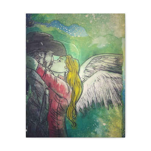 Kissed by an Angel - Canvas Gallery Wraps